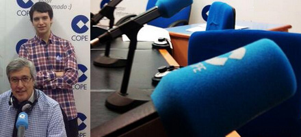 Buruaga junto a Ordiales e imagen de su autoría