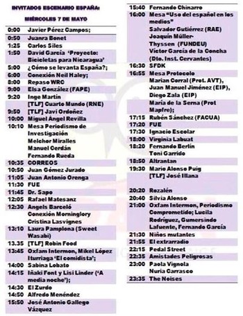 España / Escaleta de InfoRadio UCM