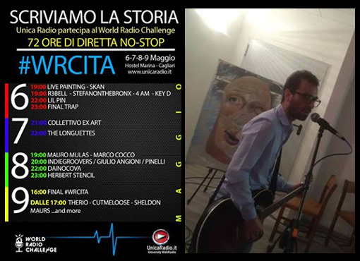 Italia / Unica Radio emitió desde un albergue de Cagliari. Entre las actuaciones, Herbert Stenci